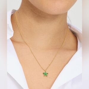 NWT Kate Spade New York Cosmos Star Pendant Emerald $58